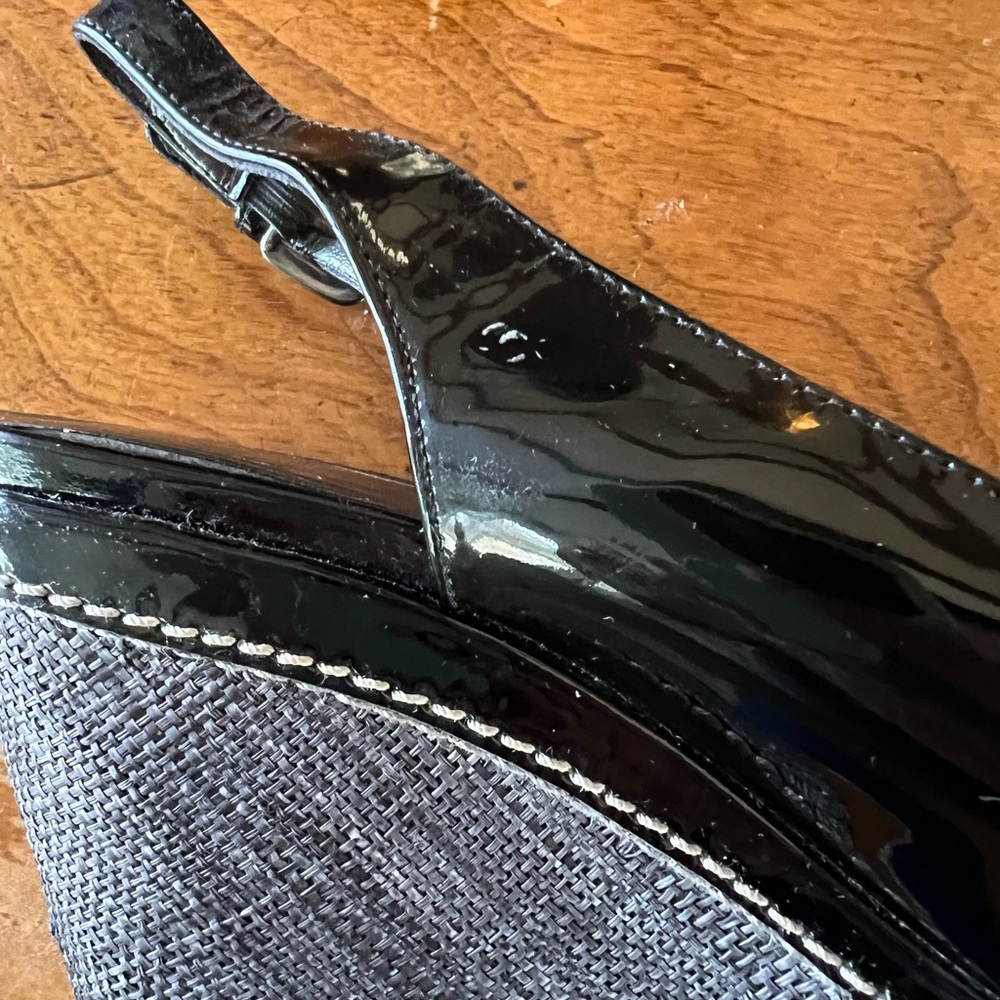 Stuart Weitzman Black Patent Wedge - image 2